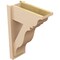 Ekena Millwork 8-in W x 18-in D x 26-in H Funston Trad Rough Cedar Woodgrain TimberThane Outlooker, Primed Tan OUTUR080X18X26FST04RCPR - alternate 5
